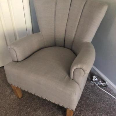 M2: Light Blueish-Grey Arm Chair