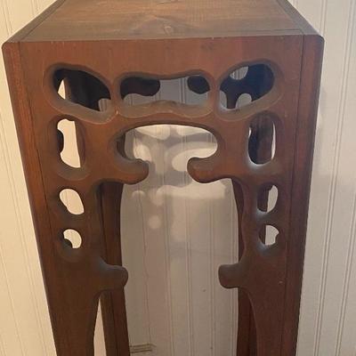 Square Wood Plant Stand