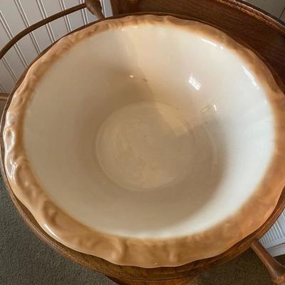 Antique Mirrored Wash Basin Stand with Pitcher & Bowl