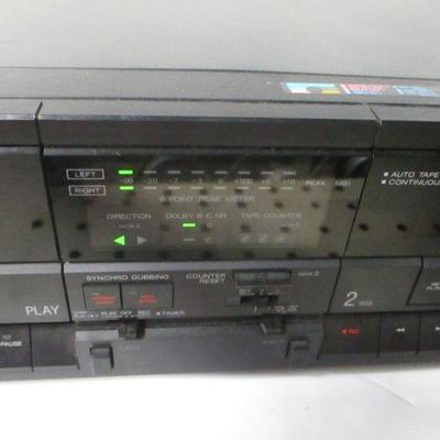 Lot 31 - VTG AIWA AD-WX707 Stereo Cassette Deck Syncro Dubbing Recording