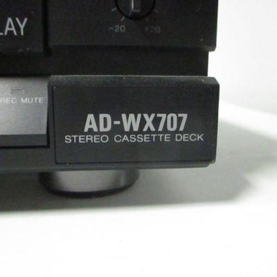 Lot 31 - VTG AIWA AD-WX707 Stereo Cassette Deck Syncro Dubbing Recording