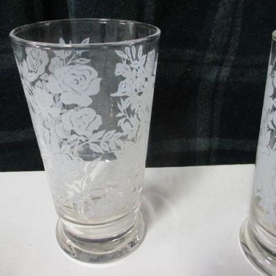 Lot 51 - Juice (marked) & Water Glasses 