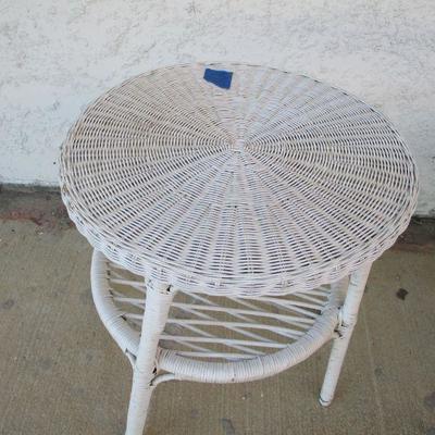 Lot 78 - Round Wicker Table