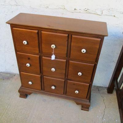 Lot 87 - Nice 9 Drawer Apothecary Stand