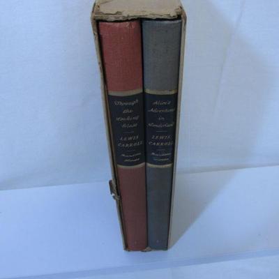 232 Alices Adventures in Wonderland Vintage 2 book set