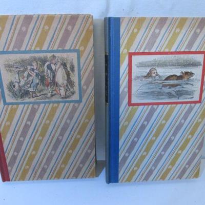 232 Alices Adventures in Wonderland Vintage 2 book set