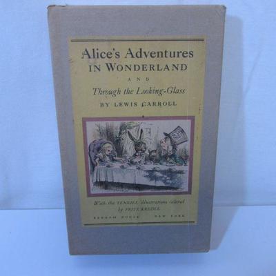 232 Alices Adventures in Wonderland Vintage 2 book set