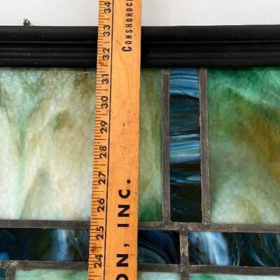 L13: Large Square Antique Stained Glass Pane - 1 of 3 Available