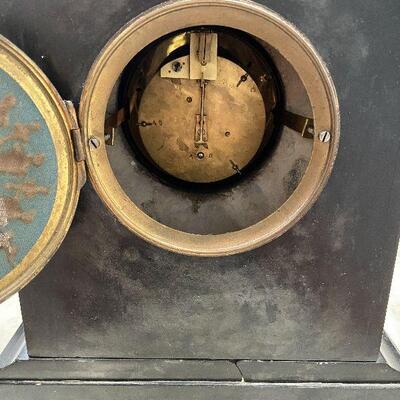 L14: Heavy, Solid, Antique Marble Mantle Clock