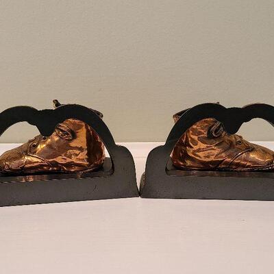 F2: Bronze Baby Shoe Bookends