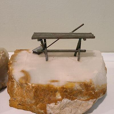F4: Curtis Jere 1977 Gold Bookends on Marble