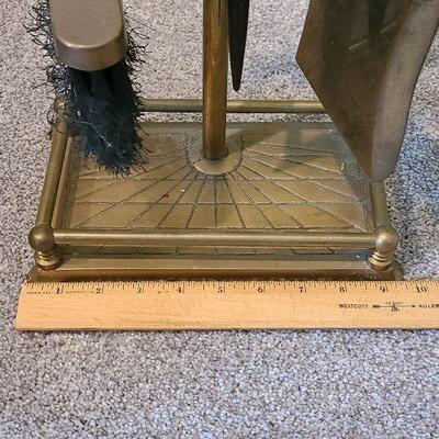 F5: Brass Golf Fireplace Irons