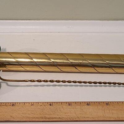 F10: Sheryl Koch Brass & Glass Kaleidoscope and Brass Candle Snuff