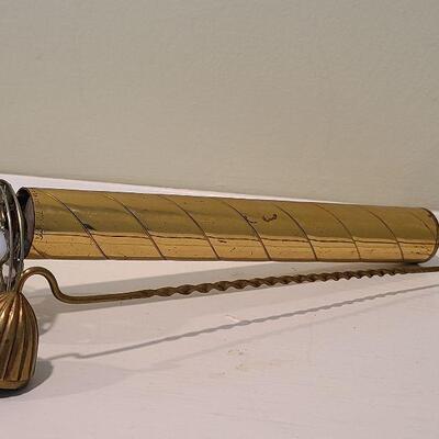 F10: Sheryl Koch Brass & Glass Kaleidoscope and Brass Candle Snuff
