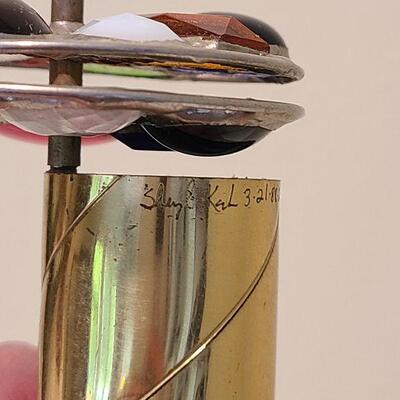 F10: Sheryl Koch Brass & Glass Kaleidoscope and Brass Candle Snuff