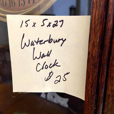 F18: Antique Waterbury Clock Co. Clock and Calendar