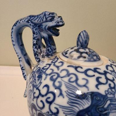 F13: Dragon Handled Tea Pot and a FooFoo Dog