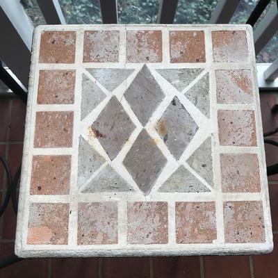 Lot 11 - 3 Tile Top Iron Tables