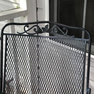 Lot 13 - Iron Patio Set with Cushions