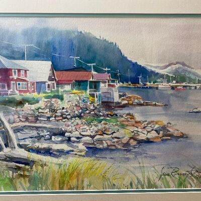 210 Framed Original Watercolor by Jean Ranney Smith