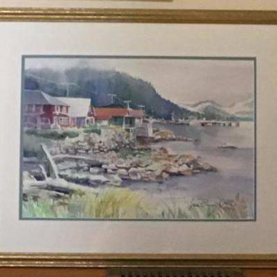 210 Framed Original Watercolor by Jean Ranney Smith