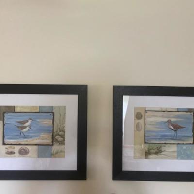 112: Pair of Shore Birds Prints 