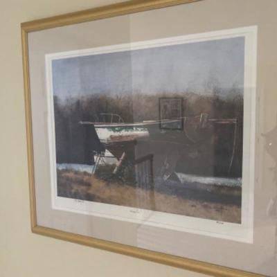 113: Signed and Numbered  Lithograph â€œ Windspiel IVâ€ by Ed Szydowski 