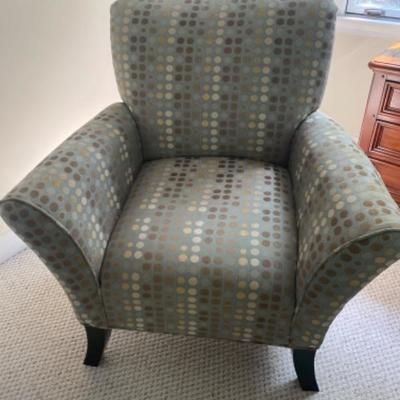 124: Upholstered Arm Chair 