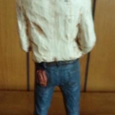 H-80  TWO MICHAEL GARMAN COWBOY STATUES