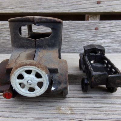 LOT 202  CAST IRON CAR & TRUCK