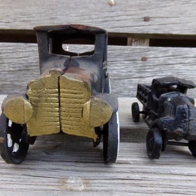 LOT 202  CAST IRON CAR & TRUCK