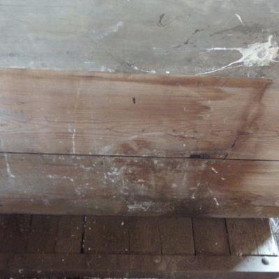 BB-21  VINTAGE CHICKEN CAGE AND LARGE WOODEN TRUNK