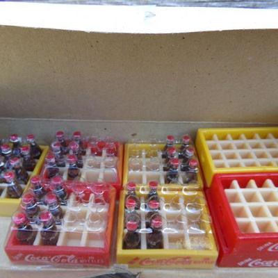 LOT 208  CAST IRON COCA COLA HORSE DRAWN TOY