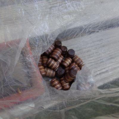 LOT 209  CAST IRON HORSE DRAWN WAGON TOY