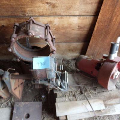 BB-30  VINTAGE DRILL AND OTHER FARM ITEMS
