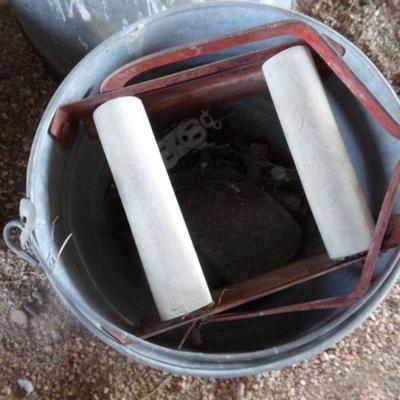 BB-31  OIL FUNNEL AND 2 PAILS