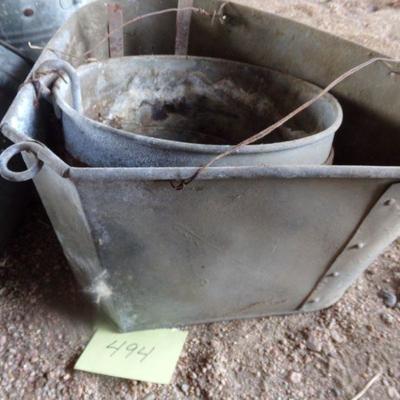 BB-31  OIL FUNNEL AND 2 PAILS