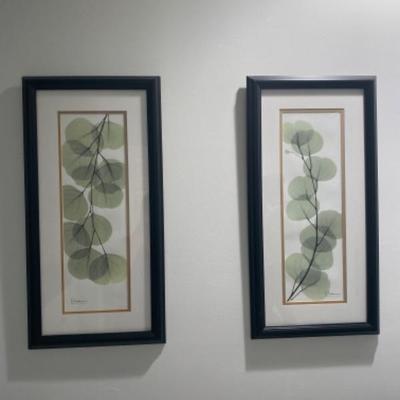 129: Pair of A. Koebin Leaf Prints 
