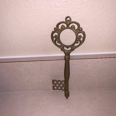 Vintage brass key set 3 keys