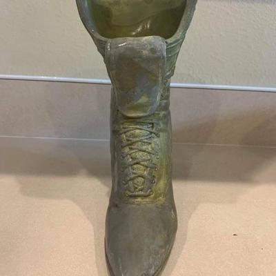 Vintage boot vase or planter 