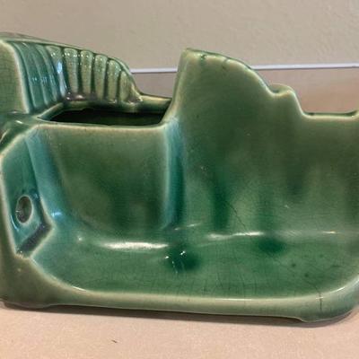 Buckingham ceramics car planter or yard decor