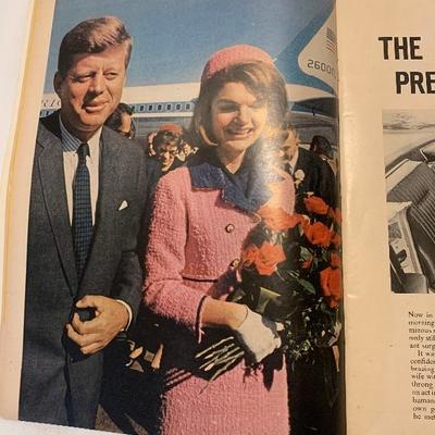 Vintage JFK lot! Newspapers,photo and magazines. 