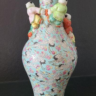 G27:  Large 18 inch Asian Vase
