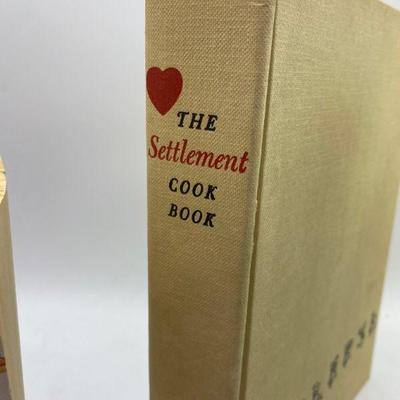 Set of 4 Cook Books Fannie Farmer Charlotte Settlement