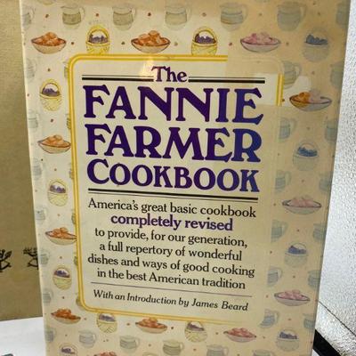 Set of 4 Cook Books Fannie Farmer Charlotte Settlement