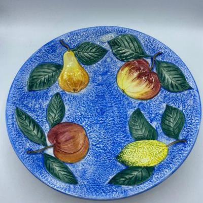Large Colorful Fruit Bowl Made in Italy