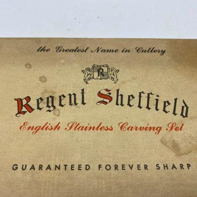 Vintage Regent Sheffield Carving Set