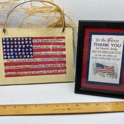 Patriotic Red, White, & Blue Wall Decor