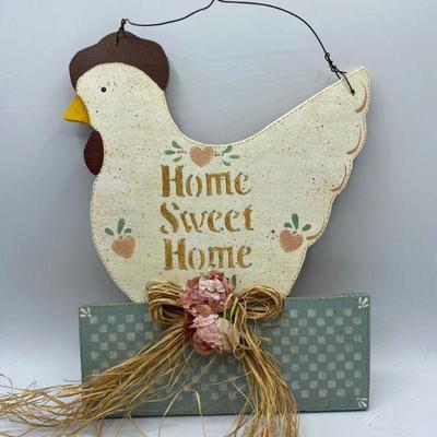 Home Sweet Home Chicken Wall Decor