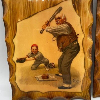 Norman Rockwell Prints on Wood